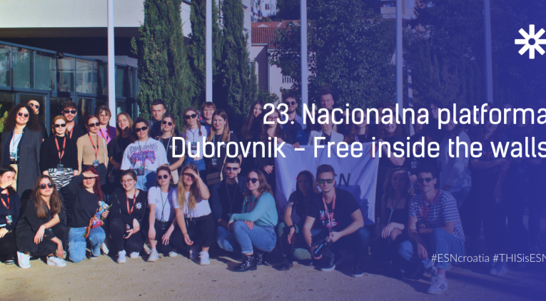 Members of ESN Croatia taking a photo